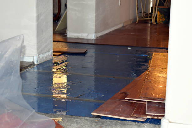 Professional Burst Pipe Cleanup technician working in Trumbull, CT